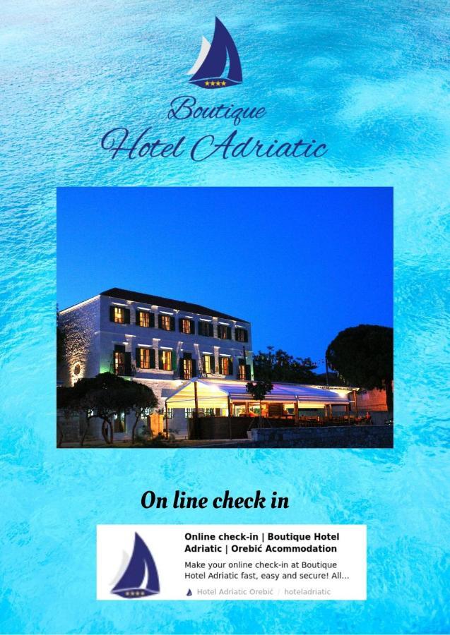 Heritage Boutique Hotel Adriatic-Adults Only Orebić Exteriör bild
